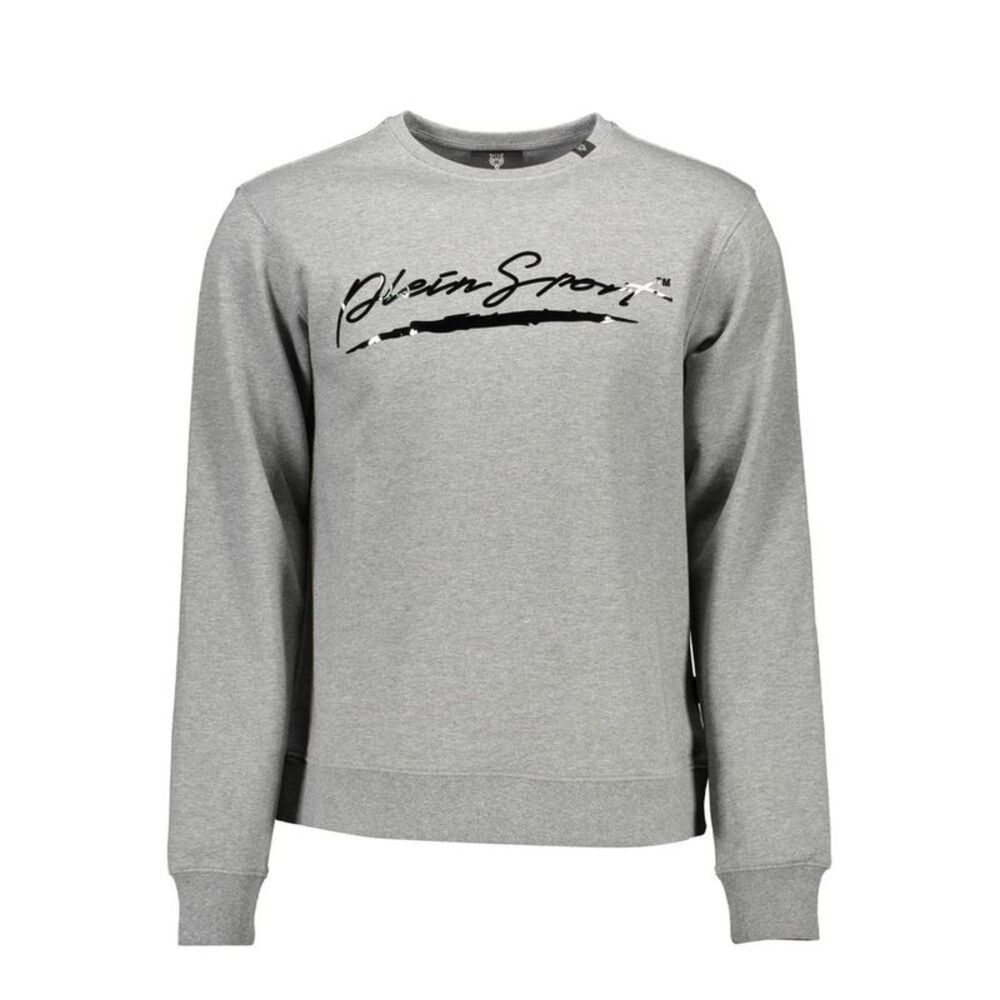 Plein Sport Grigio Cotton Men Men's Sweatshirt